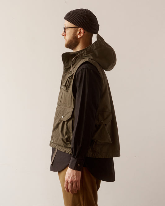 Engineered Garments Ripstop Field Vest, Olive