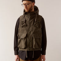 Engineered Garments Ripstop Field Vest, Olive