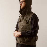 Engineered Garments Ripstop Field Vest, Olive