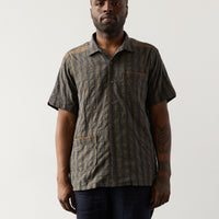 Engineered Garments Seersucker Camp Shirt, Olive