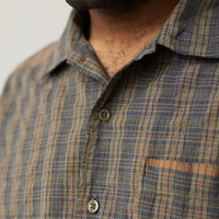 Engineered Garments Seersucker Camp Shirt, Olive