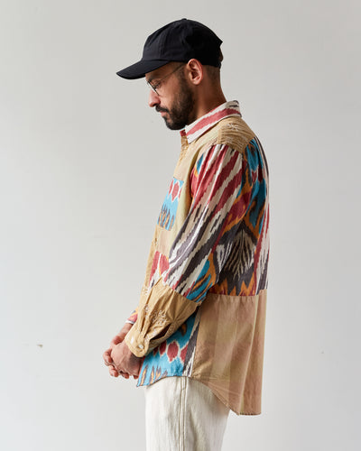 Engineered Garments Short Collar Shirt, Multi Color