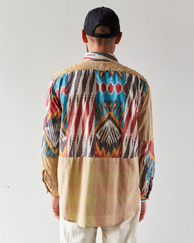 Engineered Garments Short Collar Shirt, Multi Color