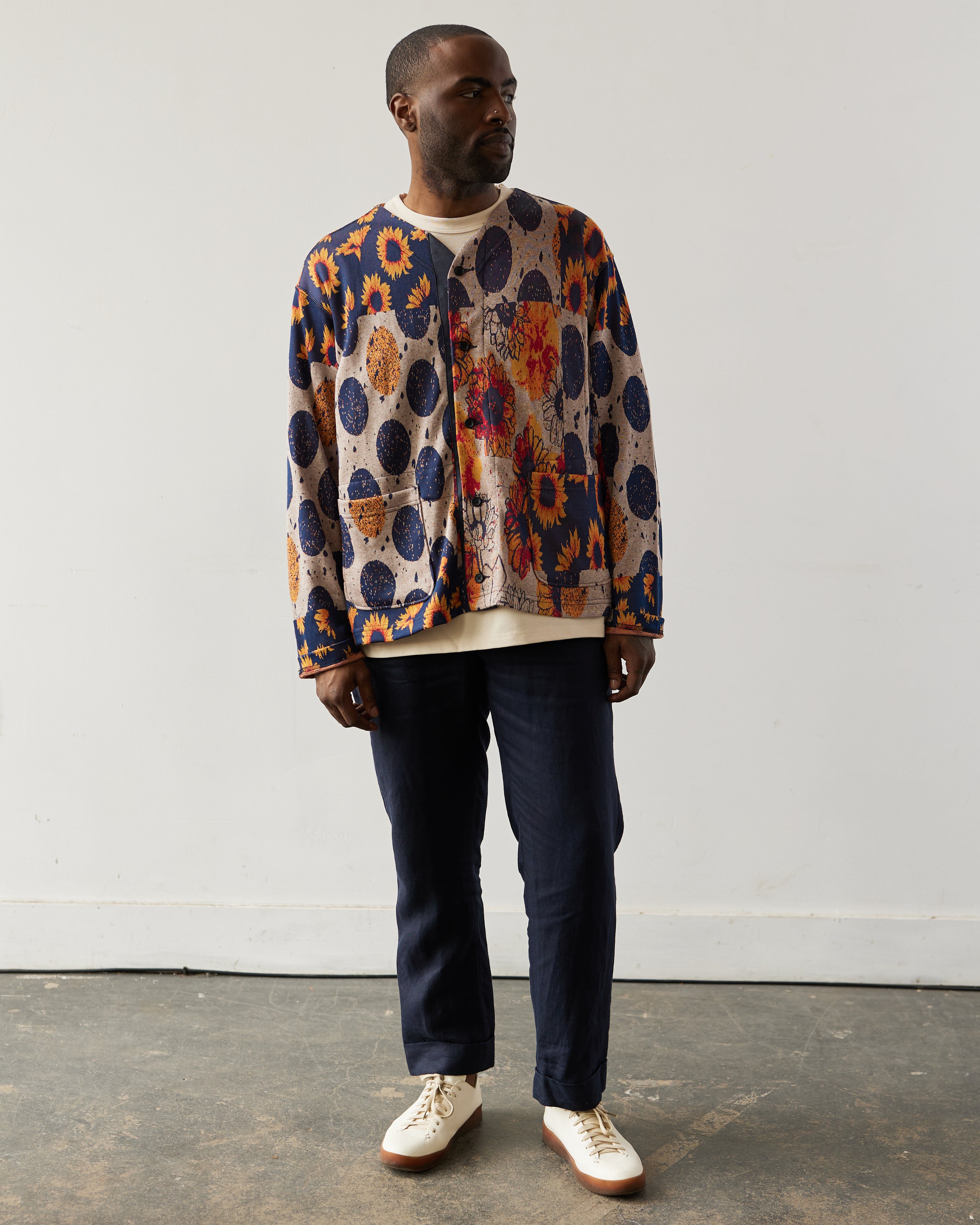 ENGINEERED GARMENTS★knit cardigan ガーメンツ Engineered Garments Knit Cardigan, Grey – Glasswing