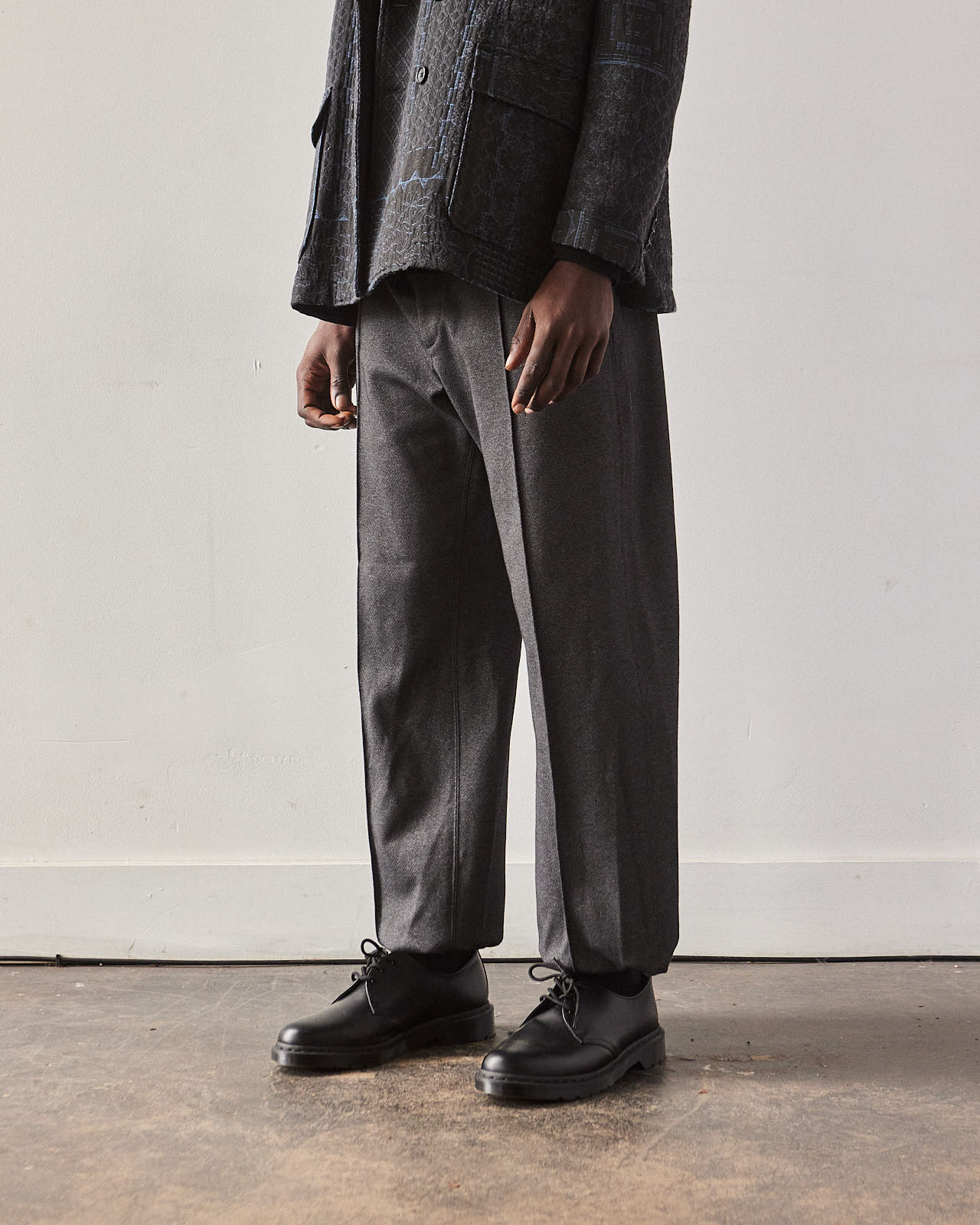 Engineered Garments Twill Jersey Jog Pant, Charcoal | Glasswing