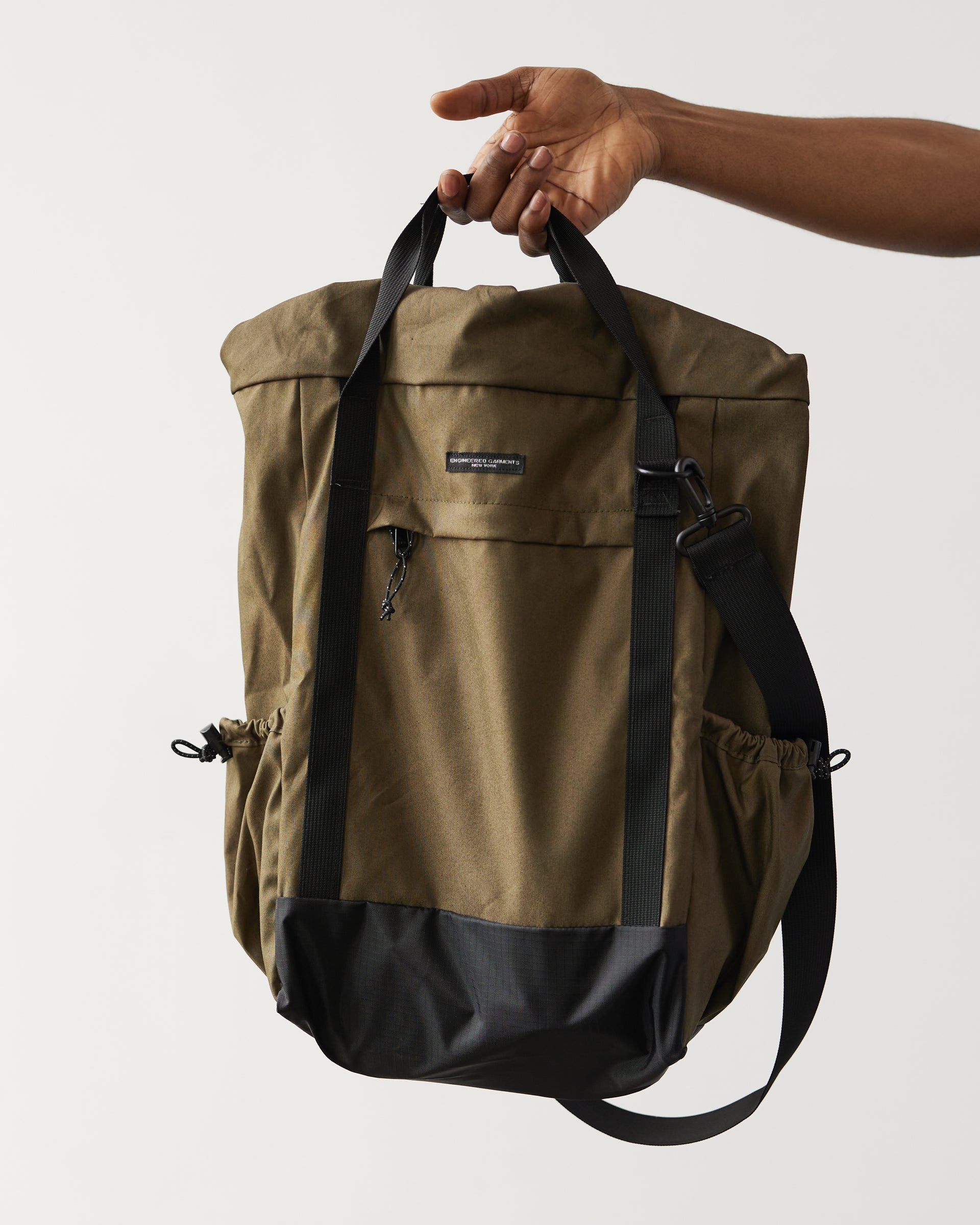 Engineered Garments UL 3-Way Bag, Olive – Glasswing