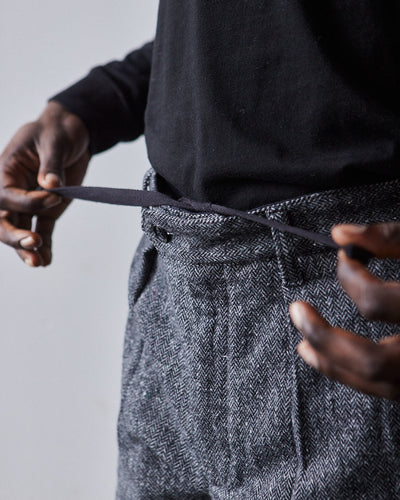 Engineered Garments Wool Carlyle Pant, Grey Herringbone