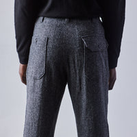 Engineered Garments Wool Carlyle Pant, Grey Herringbone