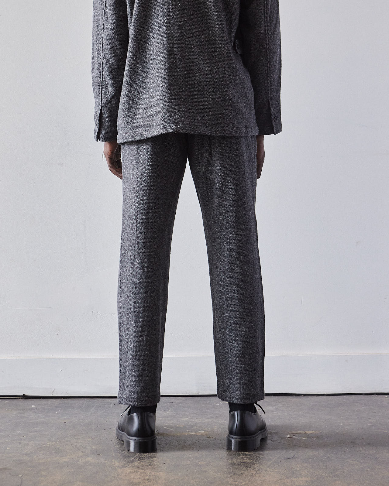 Engineered Garments Wool Carlyle Pant, Grey Herringbone | Glasswing