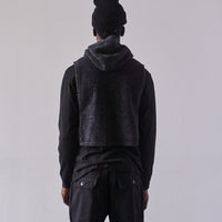 Engineered Garments Wool Hooded Interliner, Charcoal Shaggy Knit