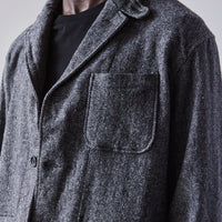 Engineered Garments Wool Loiter Jacket, Grey Herringbone
