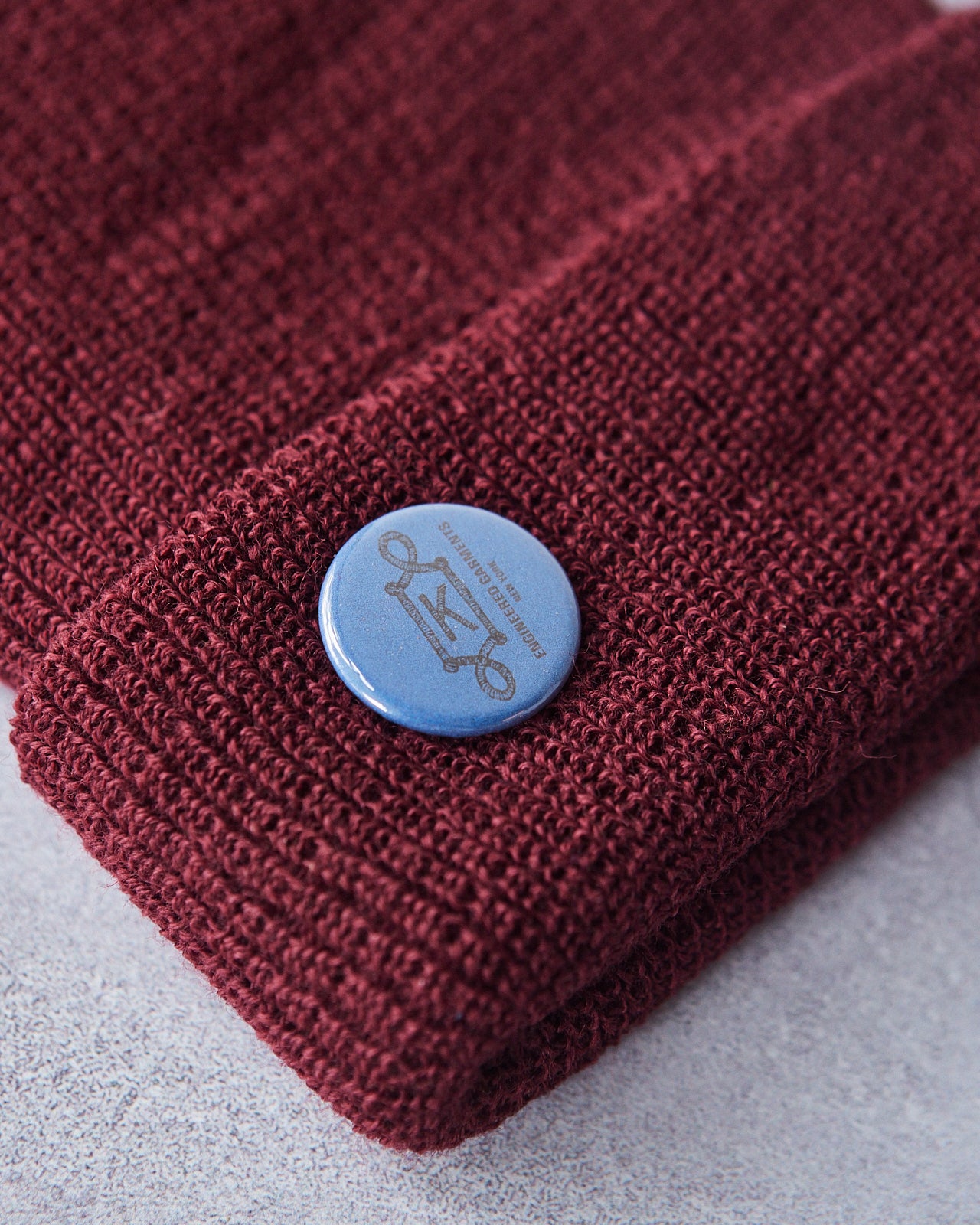 Engineered Garments Wool Watch Cap, Burgundy – Glasswing