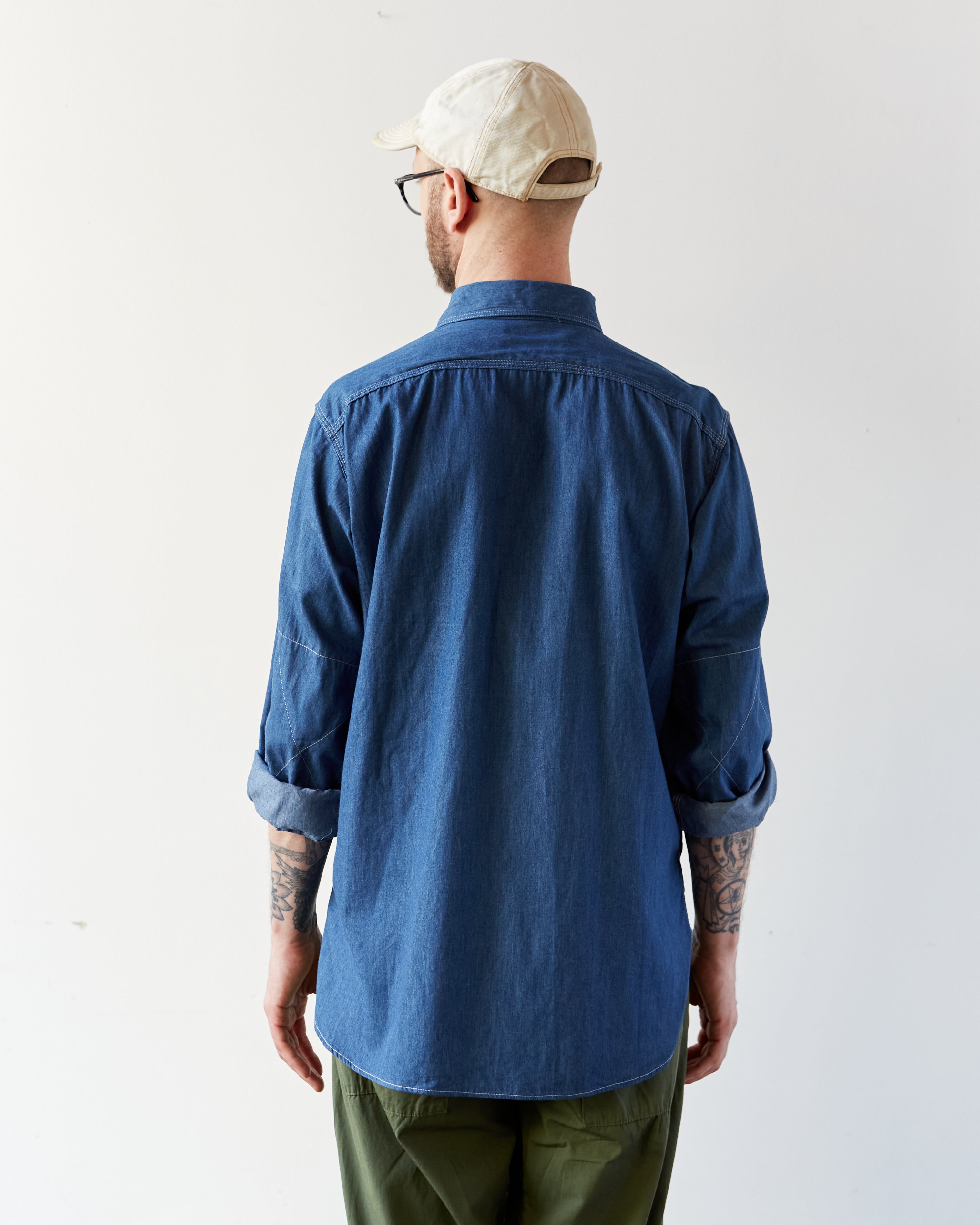 Engineered Garments Work Shirt, Blue – Glasswing