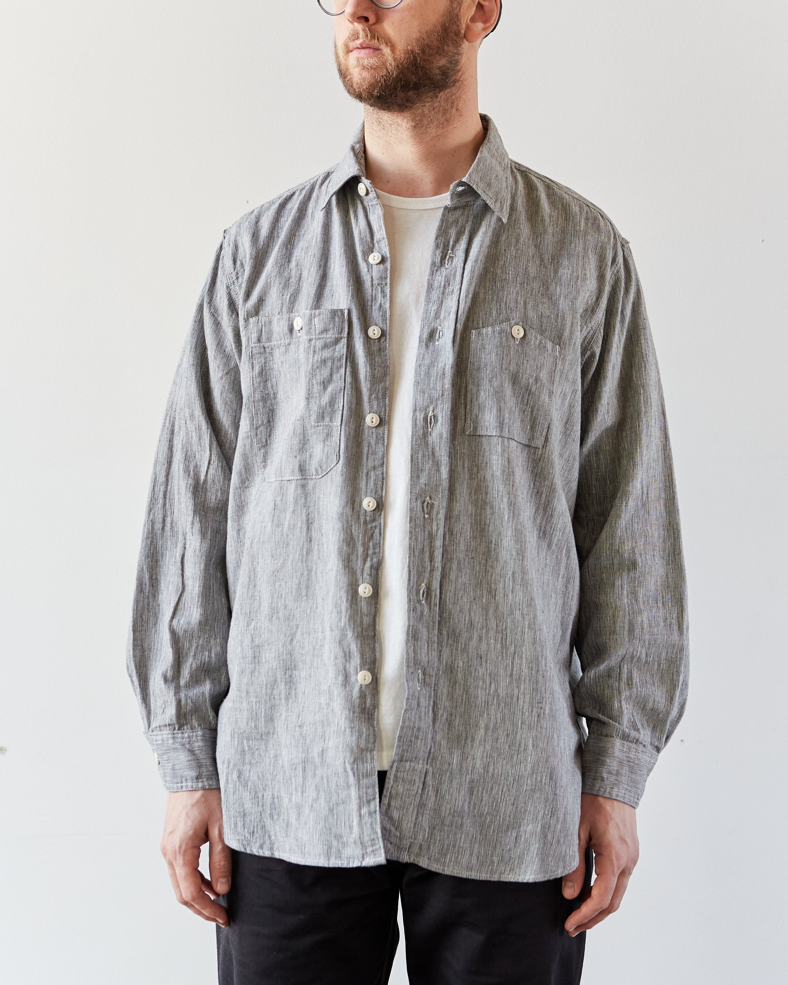 Engineered Garments Work Shirt, Grey | Glasswing