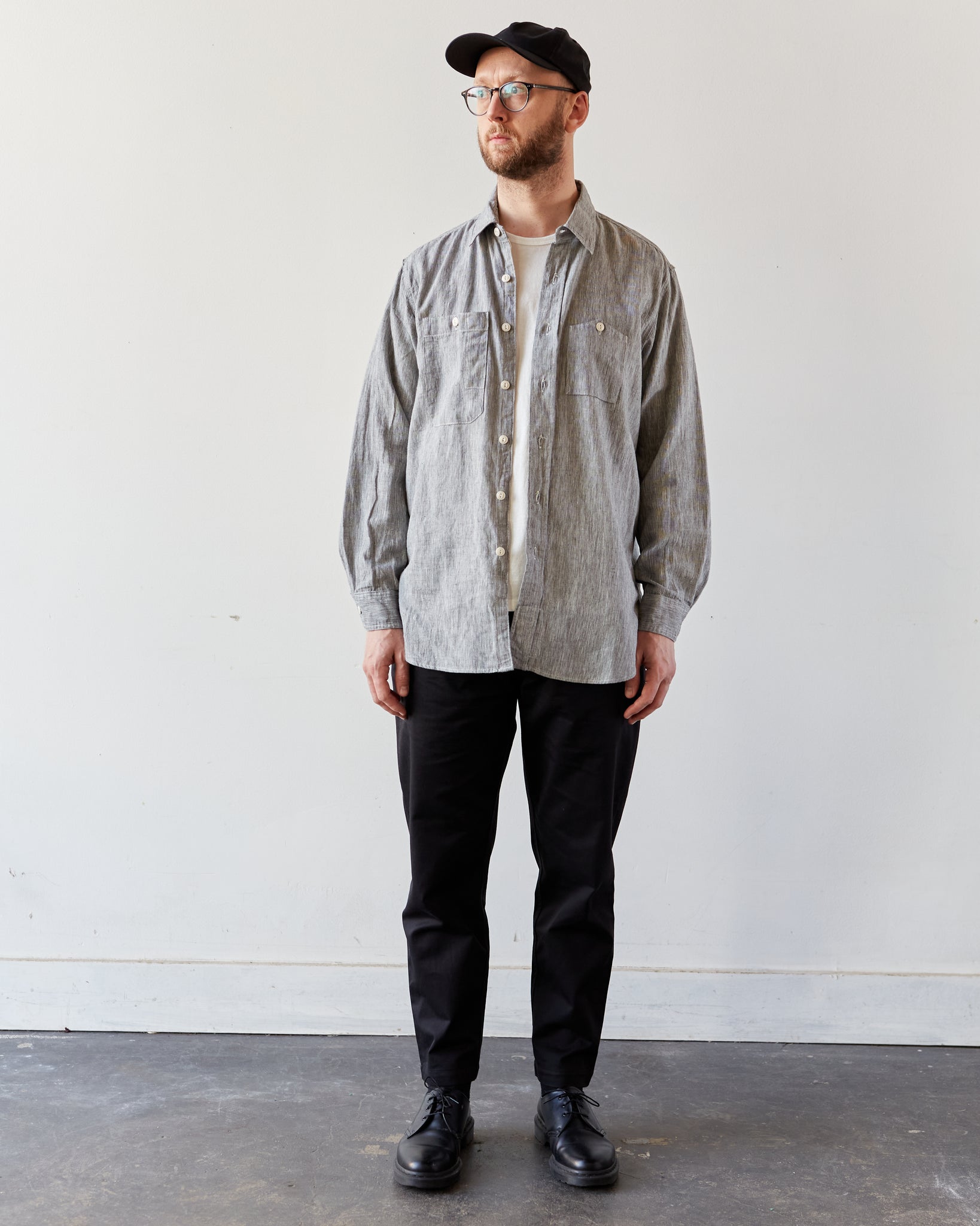 Engineered Garments Work Shirt, Grey | Glasswing