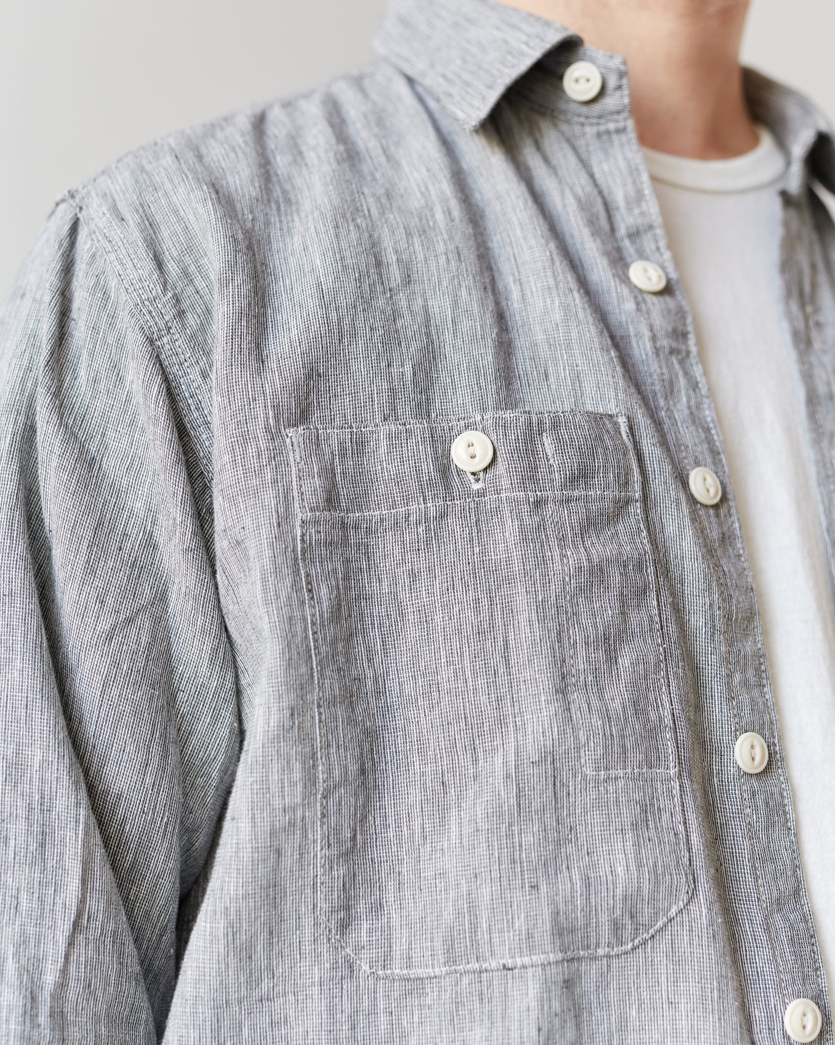 Engineered Garments Work Shirt, Grey | Glasswing