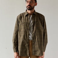 Engineered Garments Work Shirt, Olive/Brown