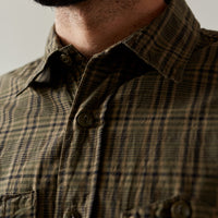 Engineered Garments Work Shirt, Olive/Brown