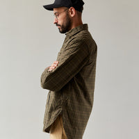 Engineered Garments Work Shirt, Olive/Brown