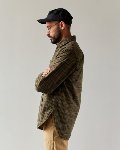 Engineered Garments Work Shirt, Olive/Brown