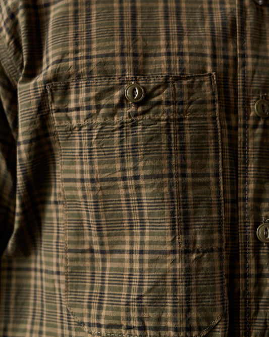 Engineered Garments Work Shirt, Olive/Brown