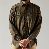 Engineered Garments Work Shirt, Olive/Brown