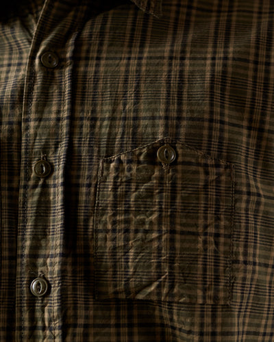 Engineered Garments Work Shirt, Olive/Brown