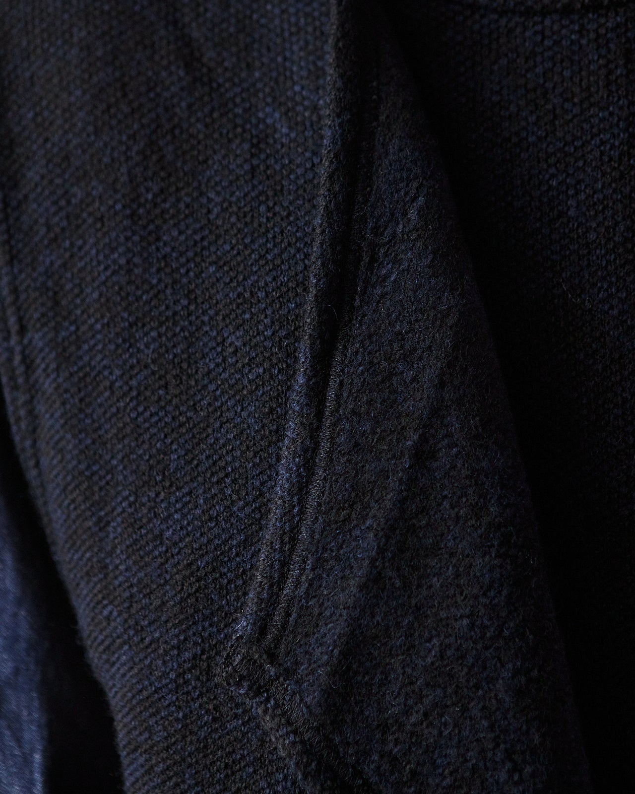 Engineered Garments Wrap Knit Vest, Navy/Black