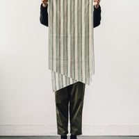 Engineered Garments Long Scarf, Green Stripe