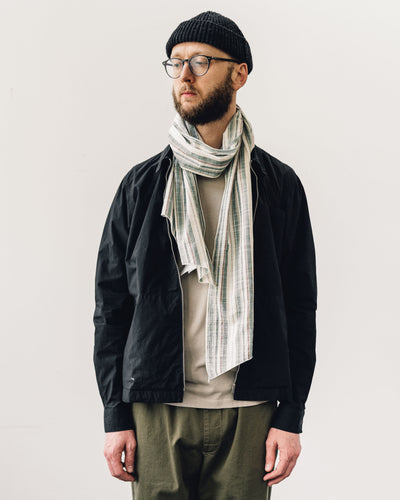 Engineered Garments Long Scarf, Green Stripe