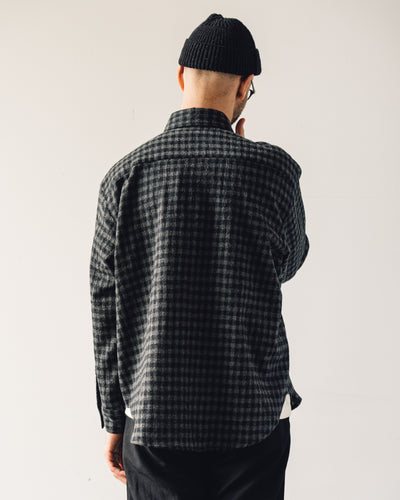 Evan Kinori Big Shirt, Black/Charcoal