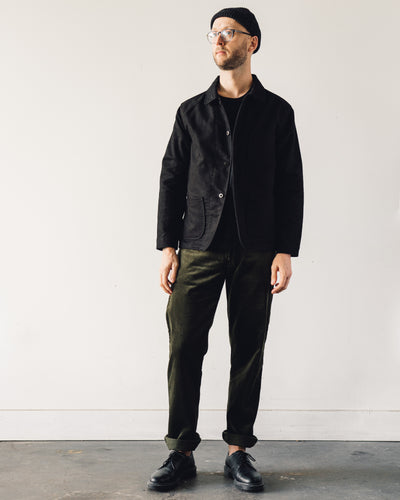 Evan Kinori Four Pocket Pant, Dark Olive Corduroy