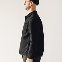 Evan Kinori Three Pocket Jacket, Black Moleskin