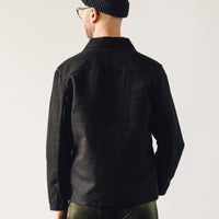 Evan Kinori Three Pocket Jacket, Black Moleskin