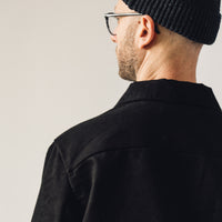 Evan Kinori Three Pocket Jacket, Black Moleskin