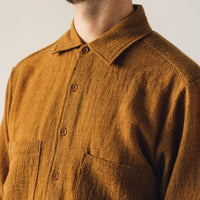 Evan Kinori Two Pocket Shirt, Mustard