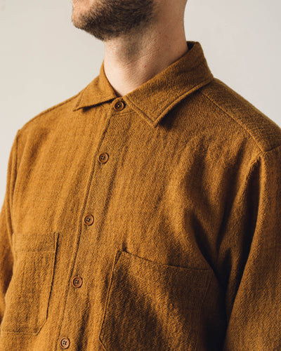 Evan Kinori Two Pocket Shirt, Mustard