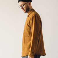 Evan Kinori Two Pocket Shirt, Mustard