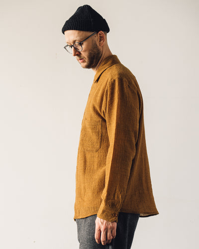 Evan Kinori Two Pocket Shirt, Mustard