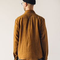 Evan Kinori Two Pocket Shirt, Mustard