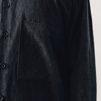 Evan Kinori Big Shirt II, Sumi Ink Overdye Black