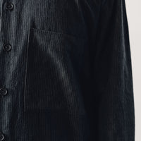 Evan Kinori Big Shirt II, Sumi Ink Overdye Black