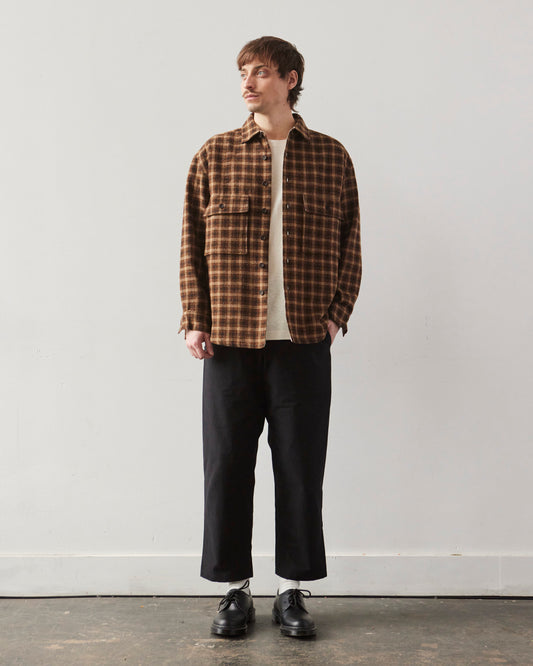 Evan Kinori Big Shirt Lined, Irish Tweed Check