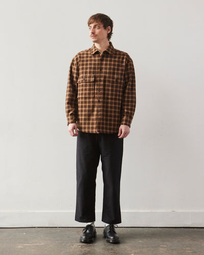 Evan Kinori Big Shirt Lined, Irish Tweed Check