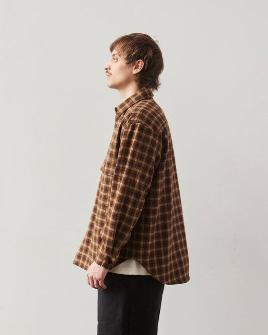 Evan Kinori Big Shirt Lined, Irish Tweed Check