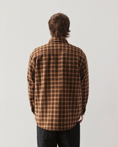 Evan Kinori Big Shirt Lined, Irish Tweed Check