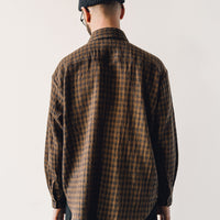 Evan Kinori Big Shirt, Brown/Ochre