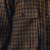 Evan Kinori Big Shirt, Brown/Ochre