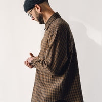 Evan Kinori Big Shirt, Brown/Ochre