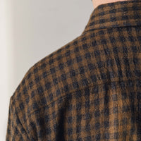 Evan Kinori Big Shirt, Brown/Ochre